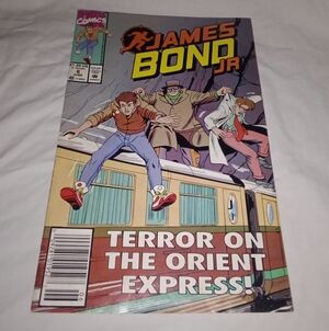 Vintage Comic Magazine James Bond Jr 1992 Terror On The Orient Express Book